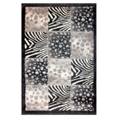 Alfombra Karian 8638 Negro hogarami