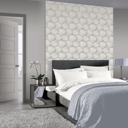 Papel Pintado Cocoon hogarami 902409 beech leaf grey roomset